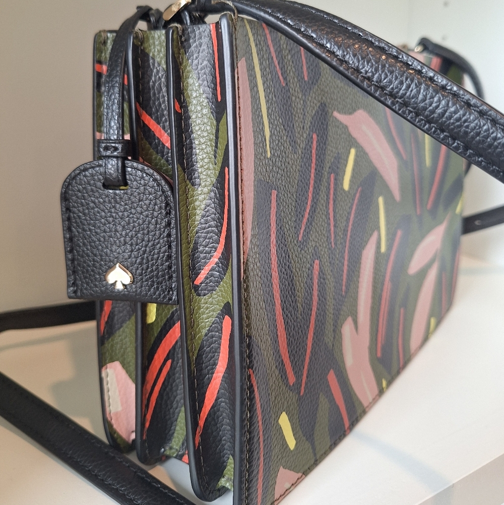 kate spade Olive Multi Floral Print Crossbody Bag - Picture 3 of 4